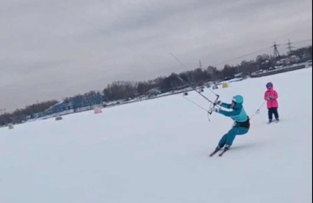 Обучение буксировки за кайтом для детей